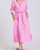 SHIRTY SHIRTY Stripe Oversize Long Sleeve Cotton Poplin Shirtdress - 1