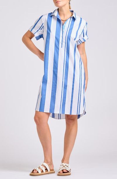 SHIRTY SHIRTY Stripe Popover Poplin Shirtdress