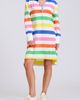 SHIRTY SHIRTY Summer Stripe Oversize Long Sleeve Stretch Cotton Shirtdress - 1
