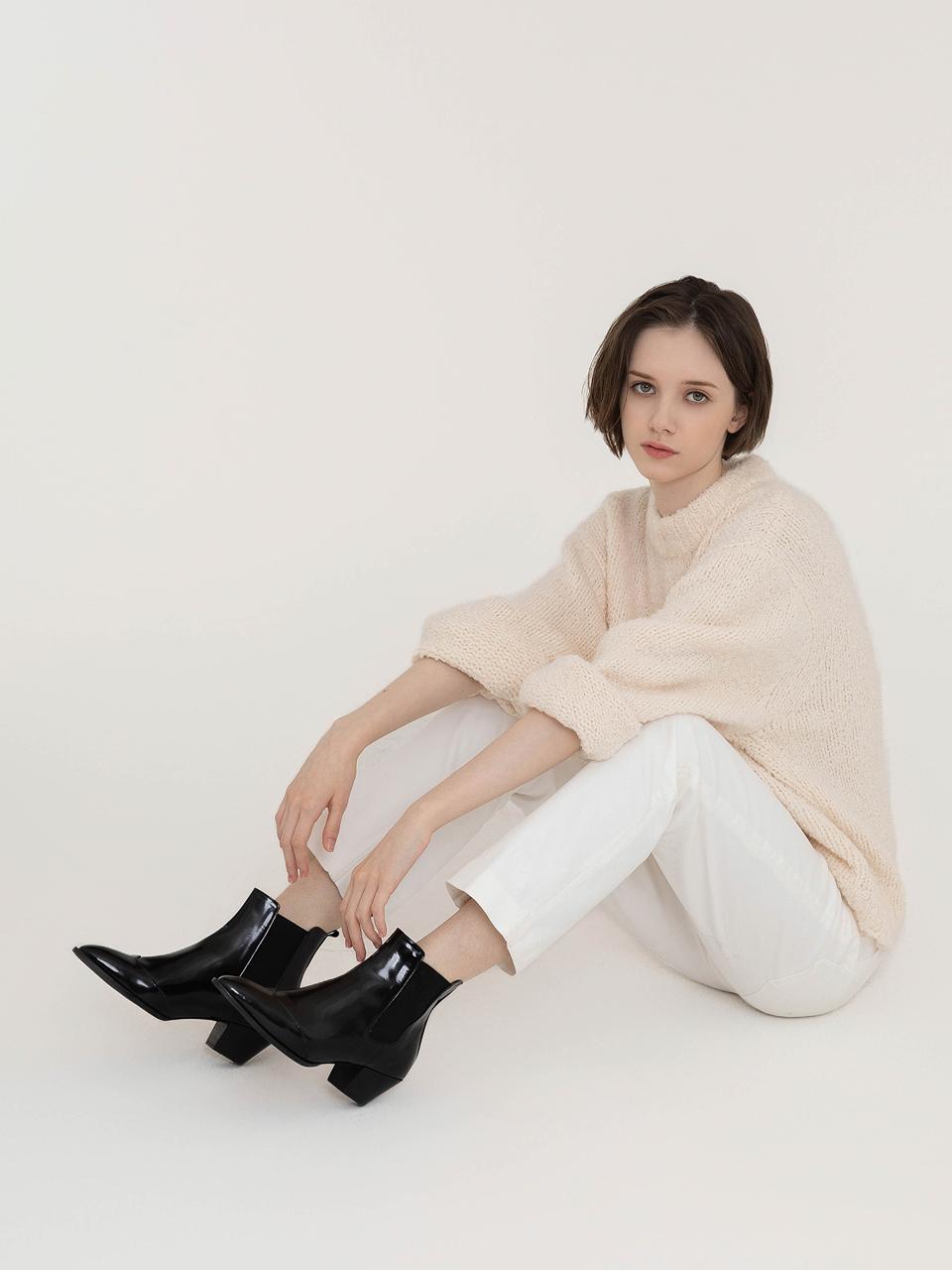 SHOE BY CHOI Black Vox Brog Chelsea Boots (5cm)