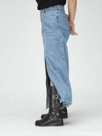 SHOE BY CHOI Buckle Detail Biker Midi Boots (4cm)