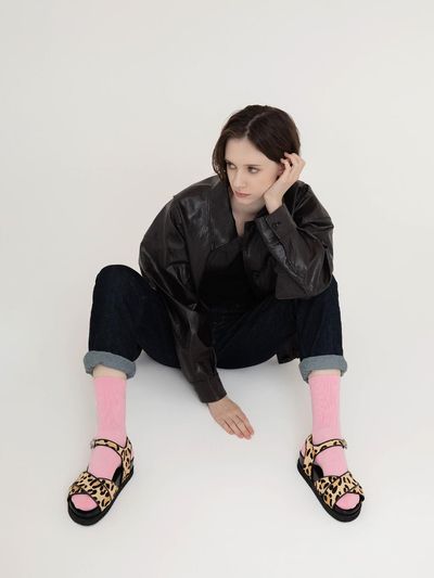SHOE BY CHOI Leopard Send Platform Slippers (4cm)
