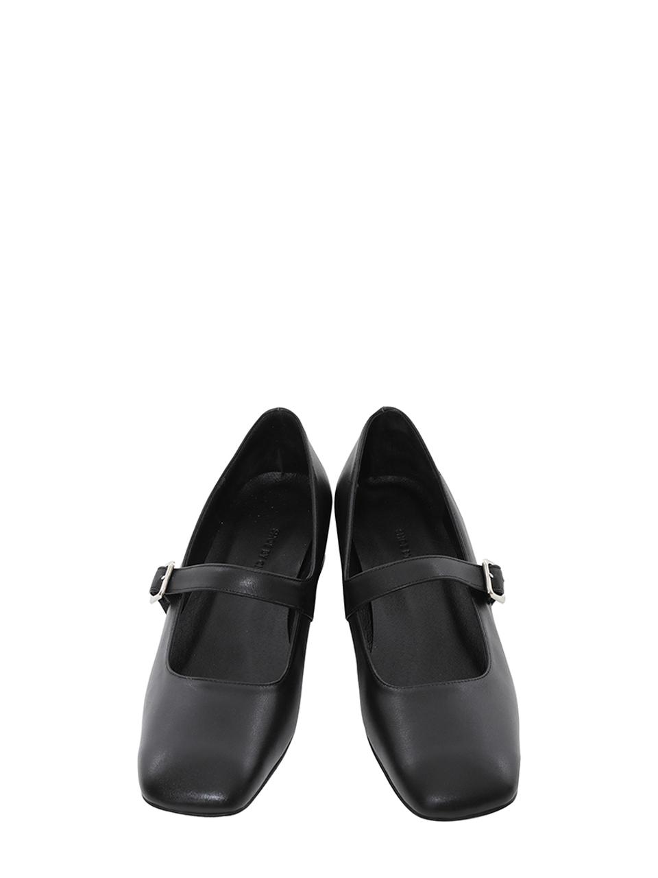 SHOE BY CHOI Square Tow Low Meri-Jane (3cm)-Black, Lavender, Si