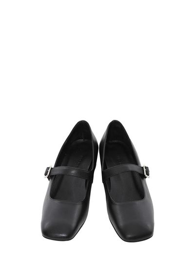 SHOE BY CHOI Square Tow Low Meri-Jane (3cm)-Black, Lavender, Si
