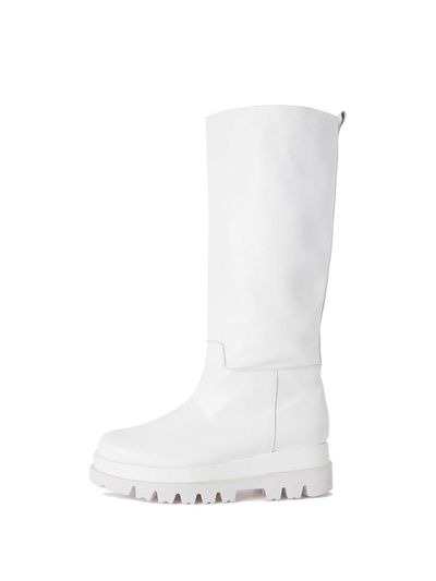 SHOE BY CHOI Whole hoop long boots (Black, White, Camel cowhide