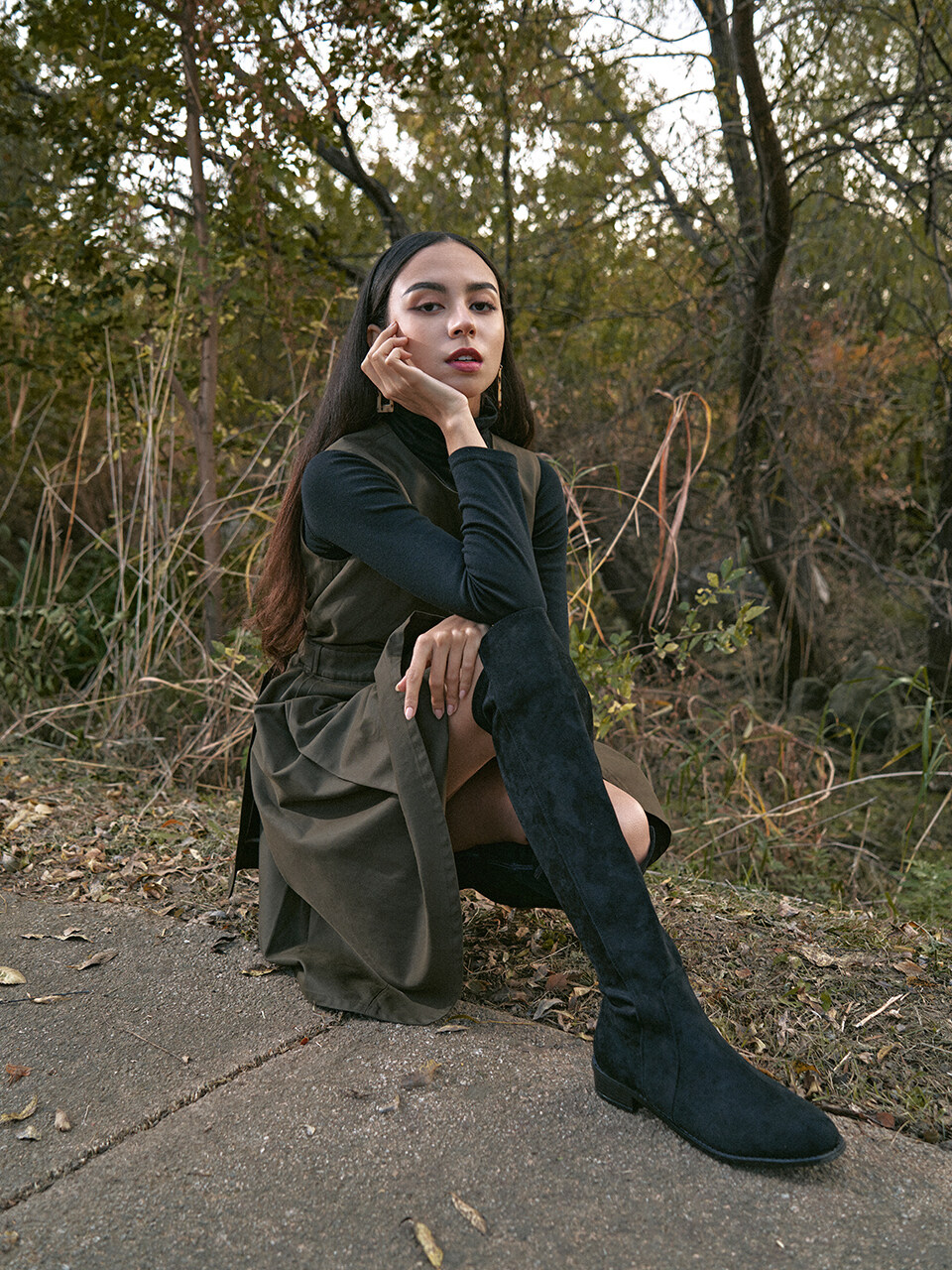 SHOEHI Ines Span Knee-High Boots _ 2Colors