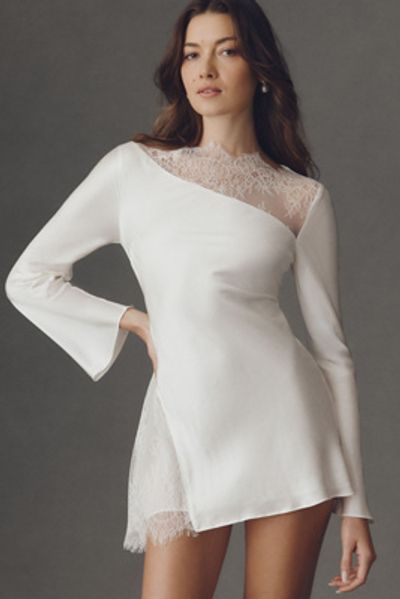 Shona Joy - Allegra Lace Panel Mini Dress Shona Joy - Allegra Lace Panel Mini Dress