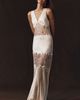 Shona Joy Anthropologie Weddings x Shona Joy Stratus Plunge-Neck Maxi Dress - 1