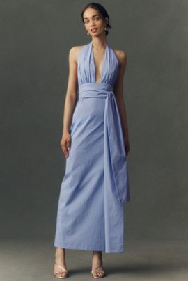 Shona Joy Campbell Halter-Neck Dress