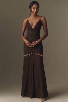 Shona Joy Emilie Gathered Maxi Dress