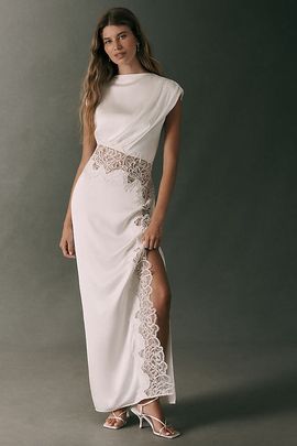 Shona Joy Eniko Satin Maxi Dress