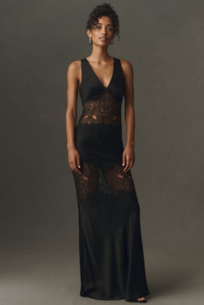 Shona Joy Jamila Lace Panel Maxi Dress