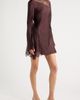 Shona Joy Shona Joy Allgra Asymmetric Lace Panel Charmeuse Minidress - 3