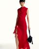 Shona Joy Shona Joy Amina Mock-Neck Ruffle Maxi Dress - 1