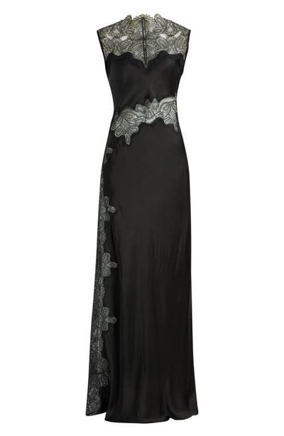 Shona Joy Shona Joy Jamila Lace Trim Gown