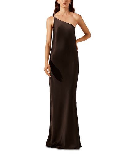 Shona Joy Shona Joy La Lune One Shoulder Cowl Back Gown