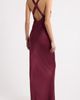 Shona Joy Shona Joy La Lune Plunge Neck Cross Back Satin Gown - 2