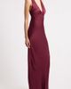 Shona Joy Shona Joy La Lune Plunge Neck Cross Back Satin Gown - 3