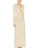 Shona Joy Shona Joy Miro Long Sleeve Plunged Maxi Dress - 2