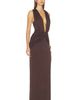 Shona Joy Shona Joy Miro Sleeveless Plunged Maxi Dress - 2