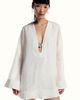 Shona Joy Shona Joy Paloma Plunge Long-Sleeve Mini Dress - 3
