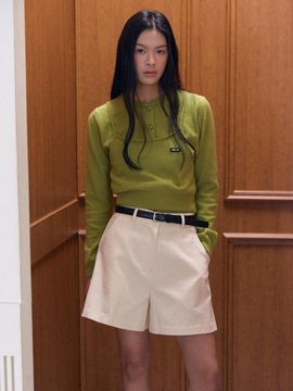 SHOP,ARA Atto Corduroy Belt Set Short Pants [Cream]