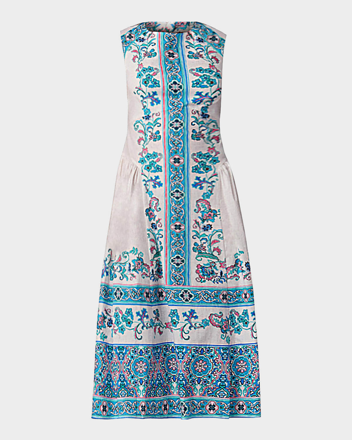 Shoshanna Adele Floral-Print Stretch Cotton Midi Dress
