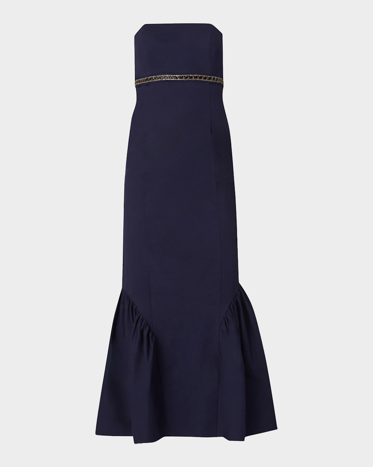 Shoshanna Ashton Cotton Faille Mermaid Midi Dress