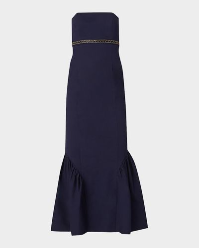 Shoshanna Ashton Cotton Faille Mermaid Midi Dress