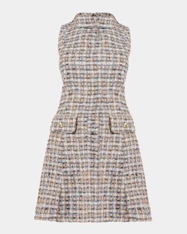 Shoshanna Charlotte Shimmer Tweed Mini Dress