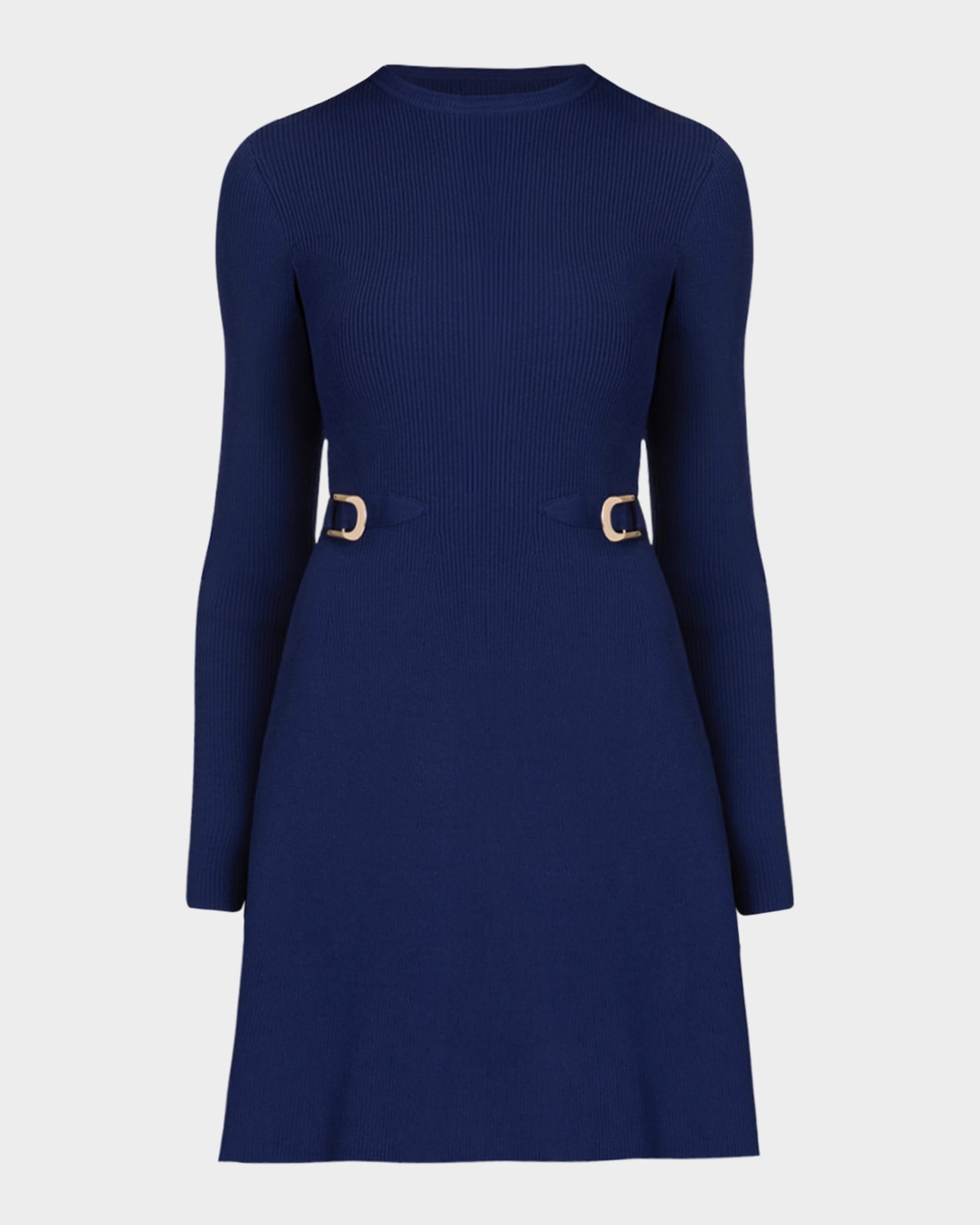 Shoshanna Janice Buckle-Detail Mini Dress