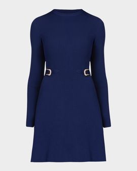 Shoshanna Janice Buckle-Detail Mini Dress
