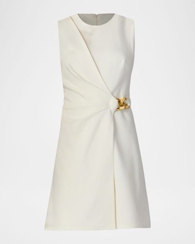 Shoshanna Lily Chain-Embellished Ponte Mini Dress