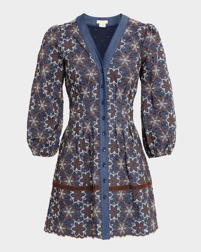 embroidered chambray dress Chambray Stitch & Bloom Embroidered Maxi Dress, Denim – Everyday Chic  Boutique main image 1