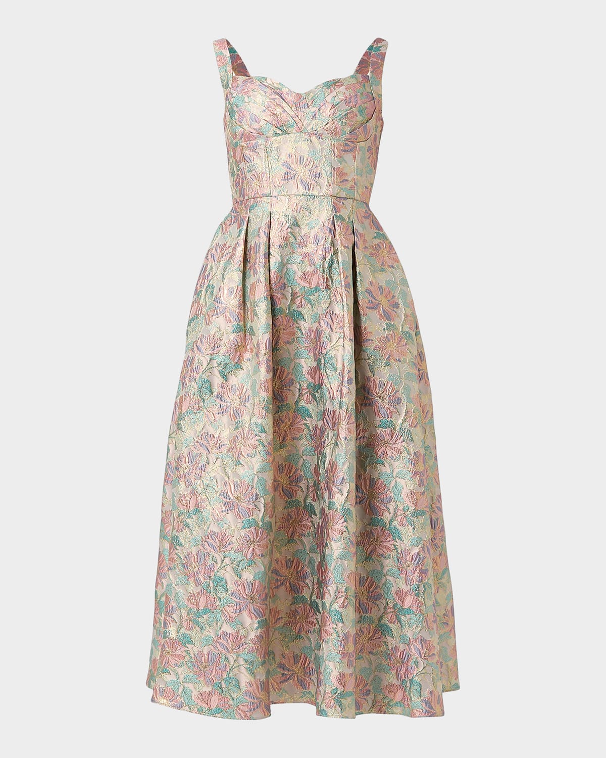 Shoshanna Ophelia Brocade Midi Dress