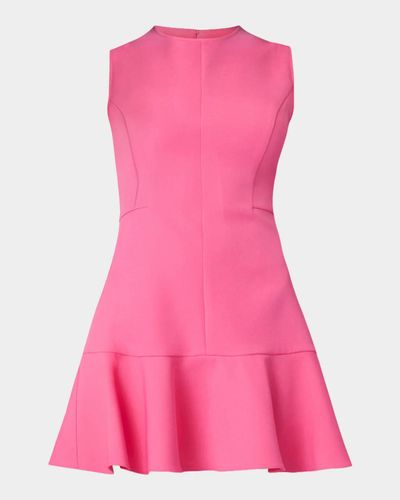 Shoshanna Selma Crepe Fit-&-Flare Mini Dress
