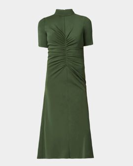 Shoshanna Shelly Mock-Neck Stretch Jersey Midi Dress