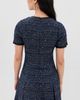 Shoshanna Shoshanna Alex Dress Navy/Silver - 3