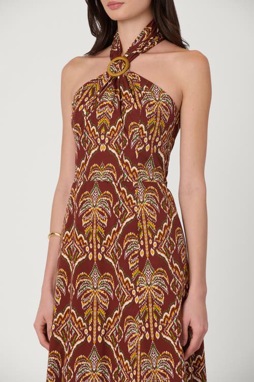Shoshanna Shoshanna Balinese Palm Print Lainey Dress