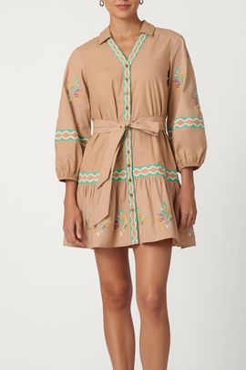 Shoshanna Shoshanna Camden Embroidery Ellery Dress