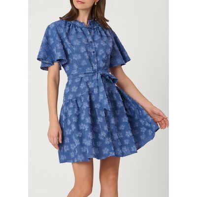 Shoshanna Shoshanna Chiffon Clip Lynn Dress