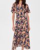 Shoshanna Shoshanna Cinnie Dress Navy Multi - 2
