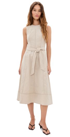 Shoshanna Shoshanna Cora Corduroy Dress Oat