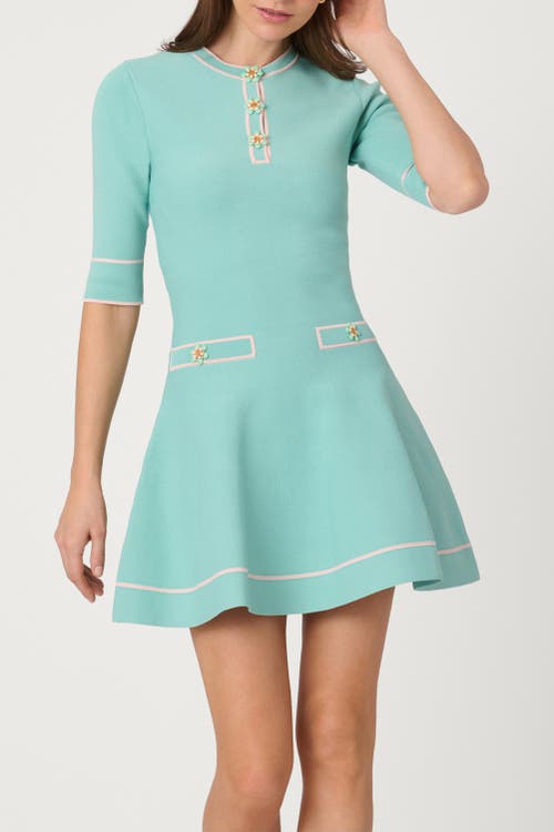 Shoshanna Shoshanna Embellished Knit Weston Dress