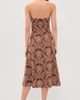 Shoshanna Shoshanna Lainey Midi Dress Bronze Multi - 3