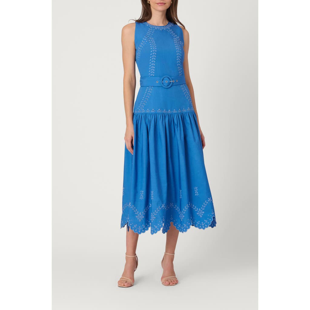 Shoshanna Shoshanna Lasercut Cotton Lennon Dress