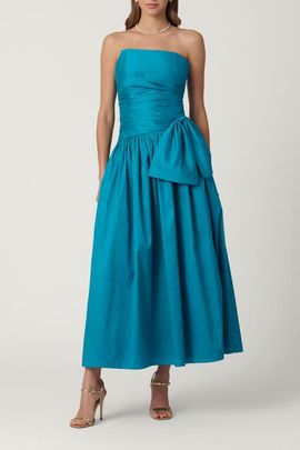 slim fit dress slacks Shoshanna Women's Midnight Nia Jacquard Dress - Green main image 0