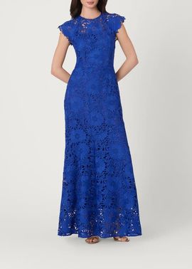 Shoshanna Shoshanna Midnight Garden Lace Raven Dress