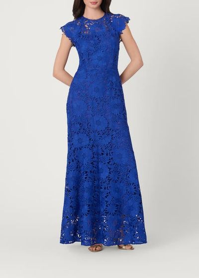 Shoshanna Shoshanna Midnight Garden Lace Raven Dress