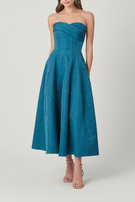 Shoshanna Shoshanna Midnight Moire Watson Dress